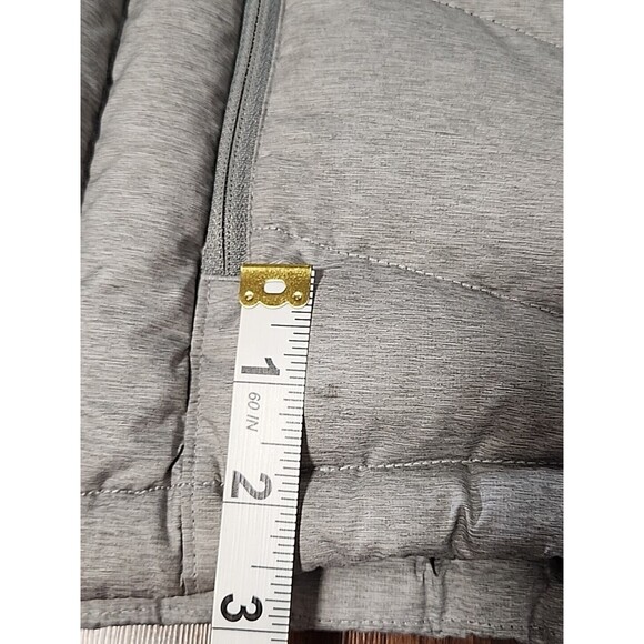 Lucy Activewear Heather Gray Insulated Quilted Puffer Jacket Coat M, EUC - Picture 11 of 12